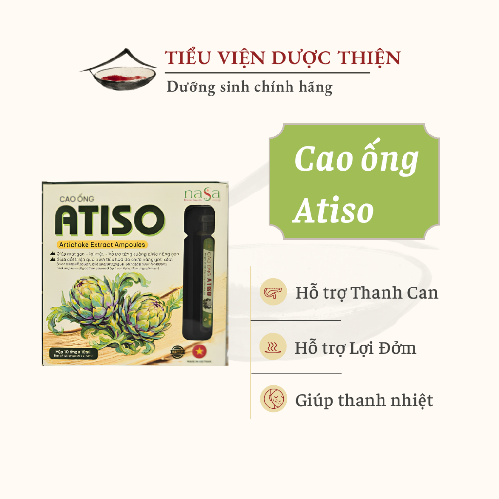 [Thanh Can] CAO ỐNG ATISO NASA - Ống 10ml x 10