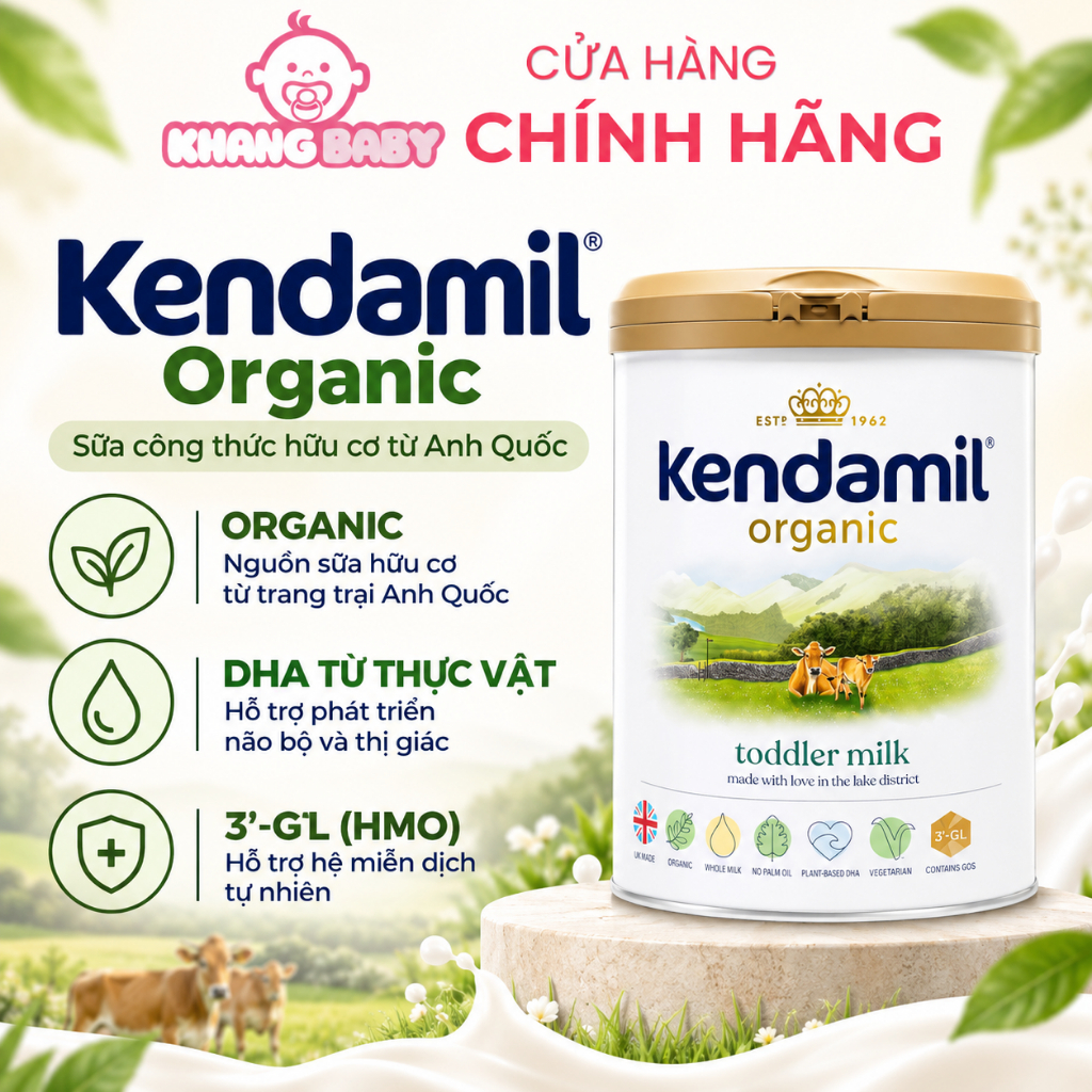[ TẶNG QUÀ KENDAMIL ] Sữa công thức Kendamil Organic Anh Nhập Khẩu Chính Hãng