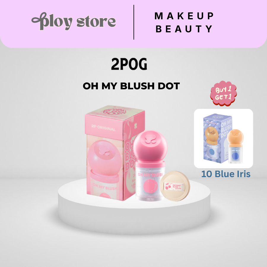 [MUA 1 TẶNG 1] Phấn Má hồng 2P Original Oh my blush 2 in 1 nhũ+lì 3g