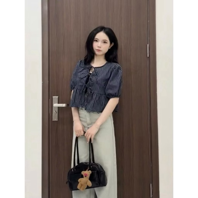 [Thanh lý] Áo babydoll cột dây trước ngực quảng châu AN XING (ảnh thật_Đọc kỹ mô tả)