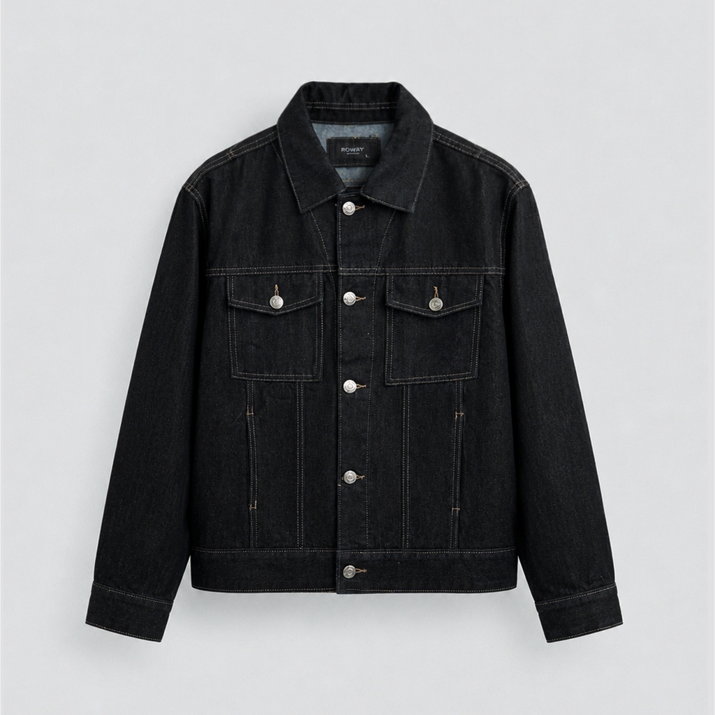 [MỞ BÁN] Áo khoác nam ROWAY chất liệu denim cao cấp | Áo khoác denim ver3