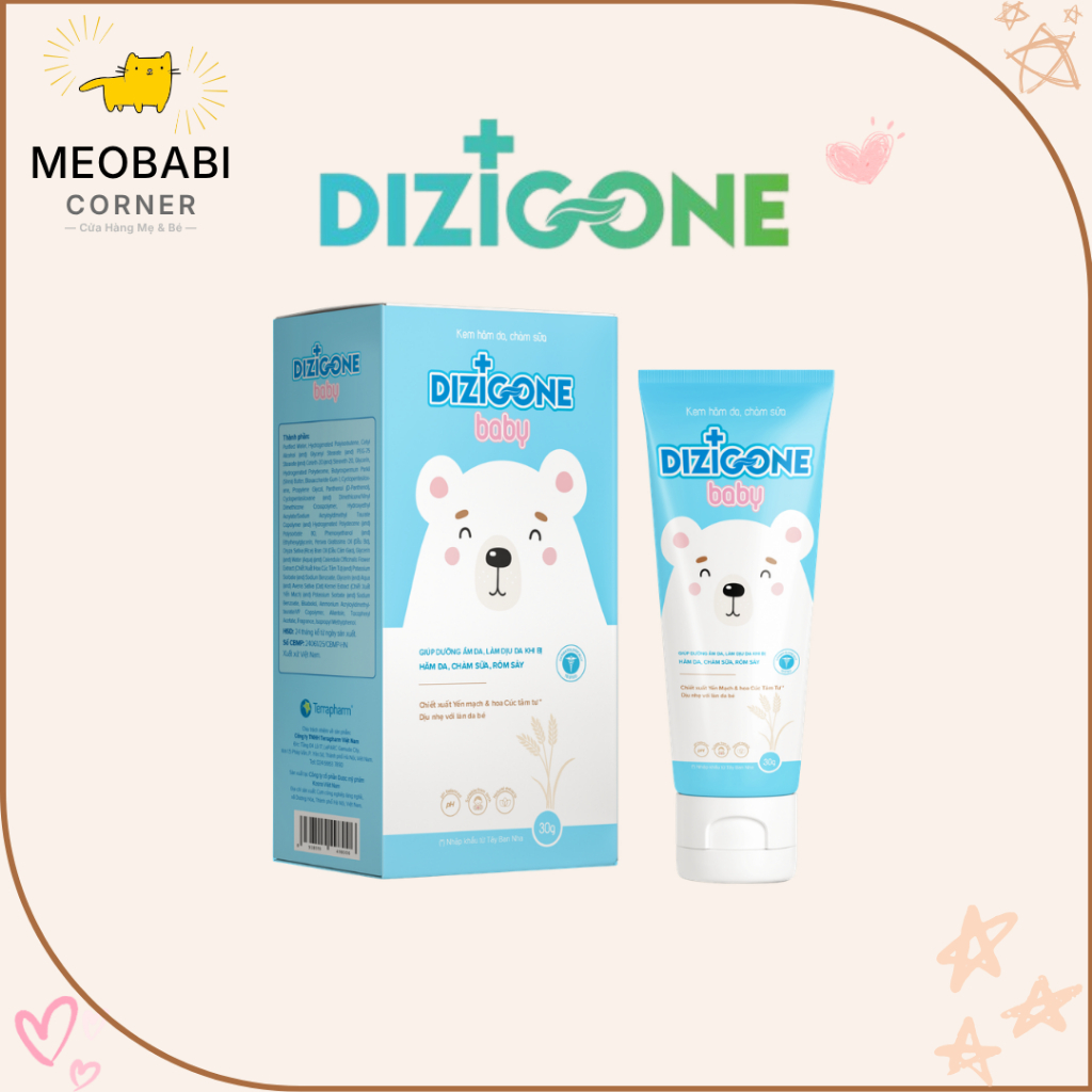 Kem bôi làm dịu mẩn ngứa Dizigone Baby phục hồi cho da bé 30g
