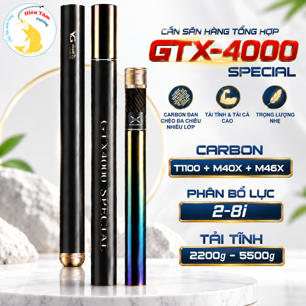 Cần Tay Tổng Hợp YG X4000 Special Độ Cứng 5H- 28i Carbon 1100T+ M40X + M46X Cao Cấp (chính hãng)