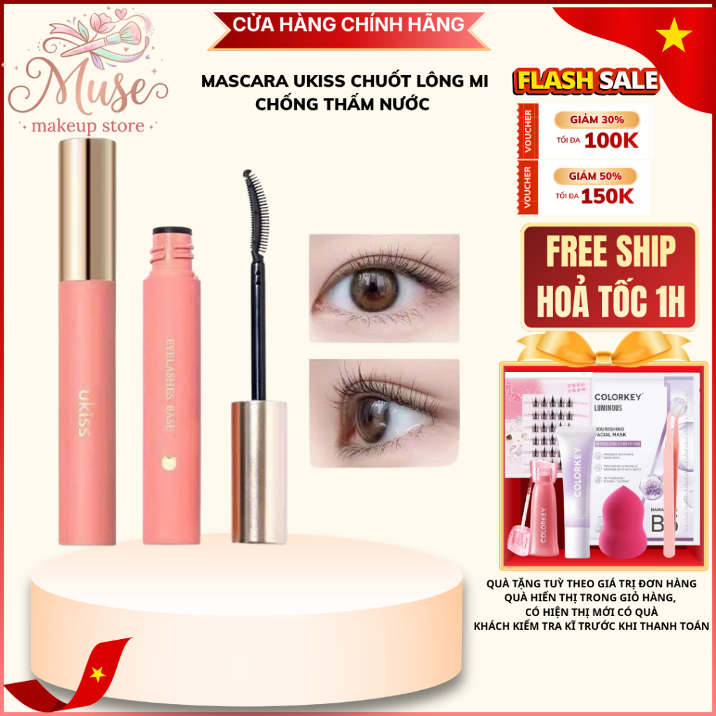 UKISS Mascara Chống Nước – Hàng Mi Dài Cong Tự Nhiên | Muse Store