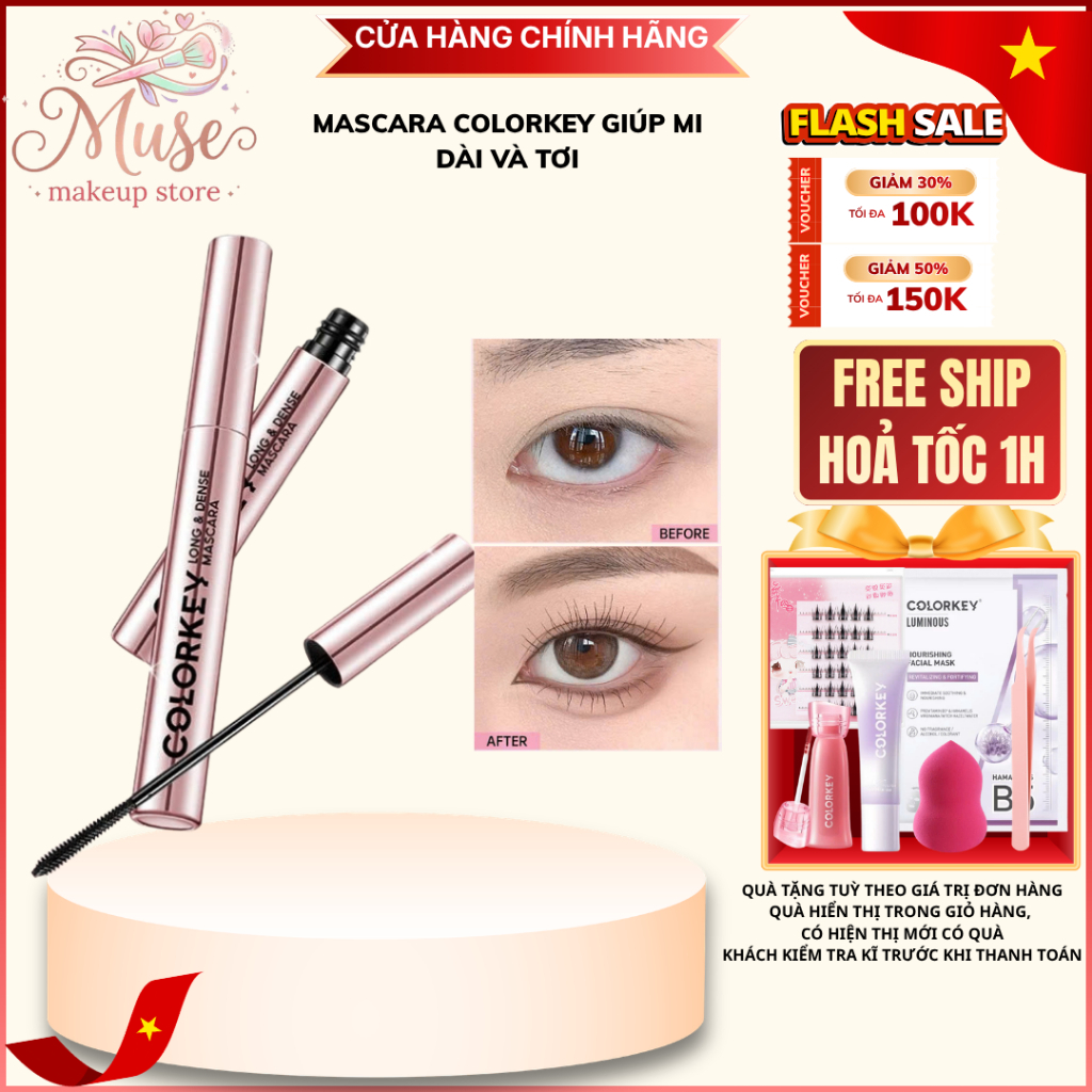 COLORKEY Mascara Mi Dài, Tơi Đẹp Tự Nhiên | Muse Store
