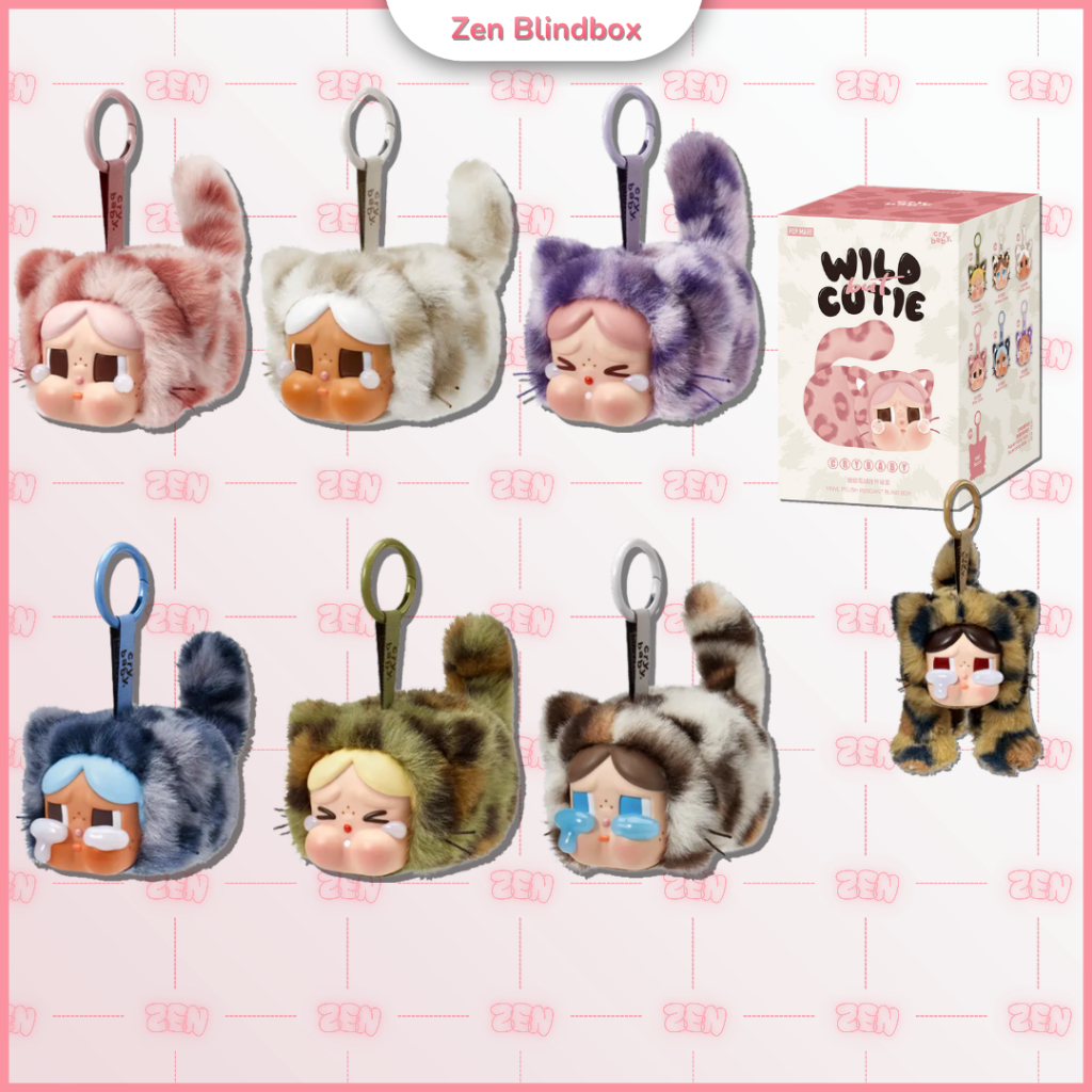 Blind Box Crybaby Wild But Cutie Móc Khóa Gấu Bông [CHÍNH HÃNG]