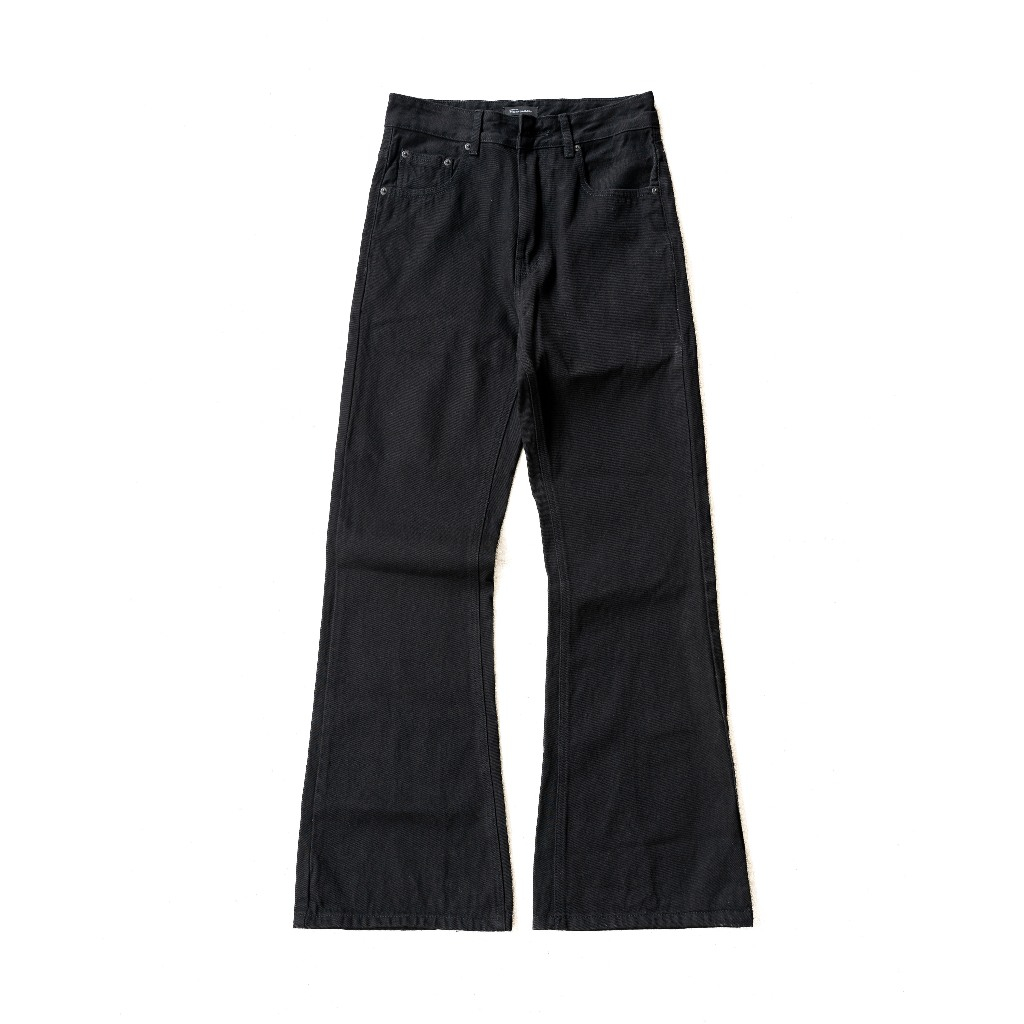 Raven Black Wide Leg Flared Jeans - Quần Jeans Ống Loe Theta Gallery