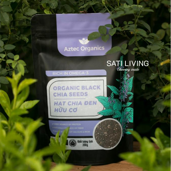 Hạt Chia Hữu Cơ  Aztec Organics – Organic USDA, EU, Canada