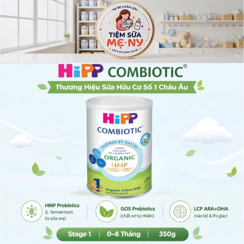 Sữa Bột HiPP Organic Combiotic 1 - Hộp 350g