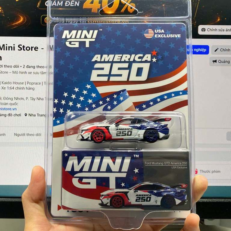 MINIGT - Ford Mustang GTD America 250 USA Exclusive - MGT01301