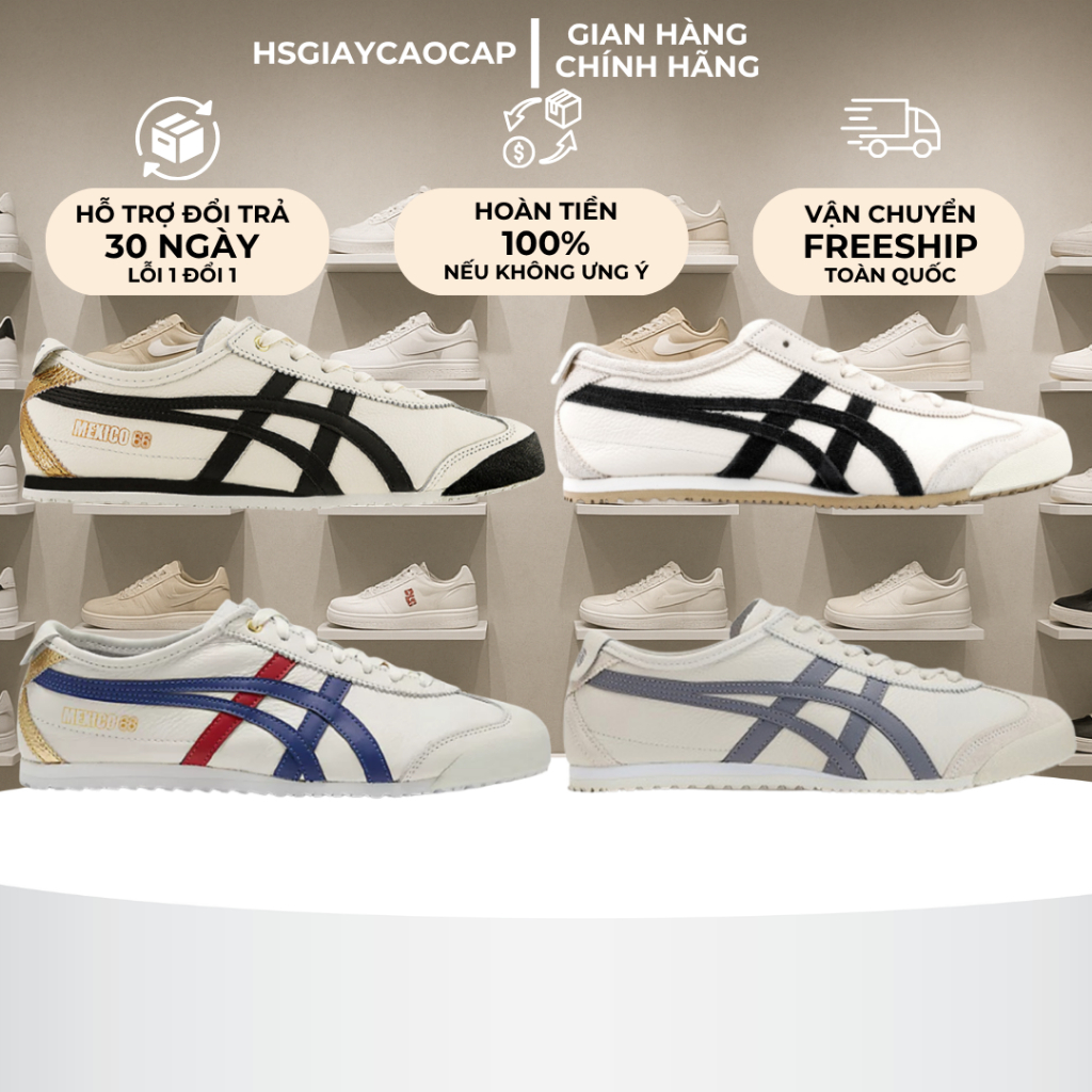 [ Giày Best Quality ] Giày Onitsuka Tgier Mexico 66 full box, hàng chuẩn best quality