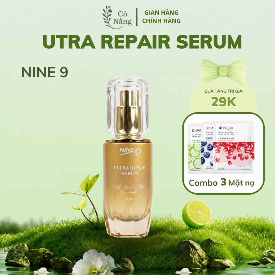 Utra Serum_Tinh Chất Dưỡng Da Giữ Ẩm Phục Hồi NINE 9 Hàn Quốc 40ml