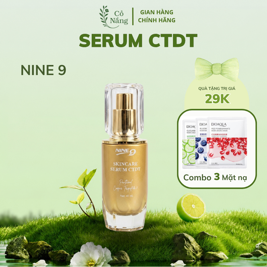 [Chính hãng] Serum CAMELLIA Nine9 – Rau má Jeju, Niacinamide, HA – Dưỡng ẩm, phục hồi, làm sáng & ng