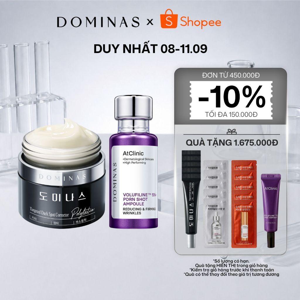 [DOMINAS OFFICIAL] Bộ đôi Kem dưỡng Dominas Cream Season 5 50g & Tinh chất Dominas At Wrinkle Shot A