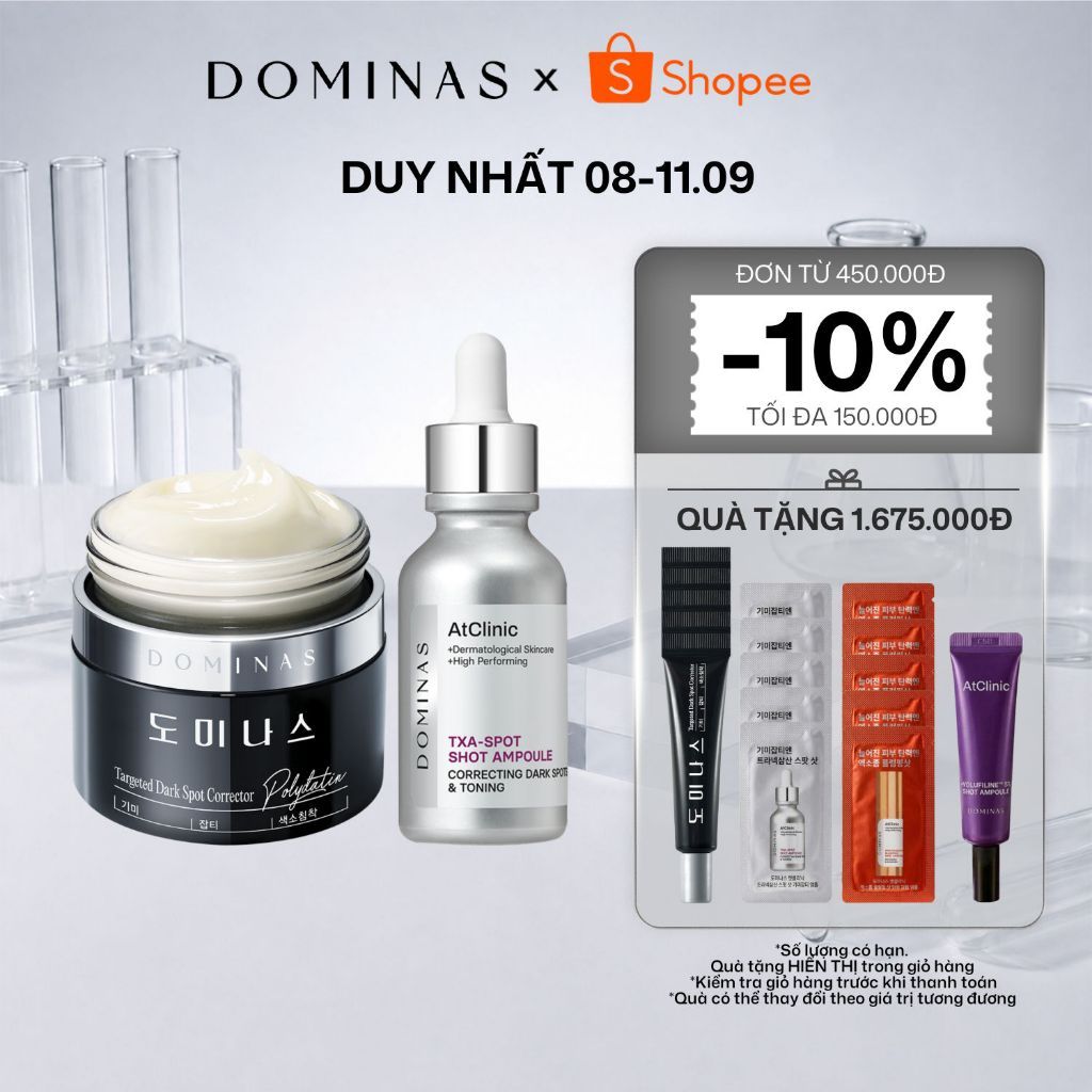 [DOMINAS OFFICIAL] Bộ đôi Kem dưỡng Dominas Cream Season 5 50g & Tinh chất TG Dominas At Txa Spot Sh