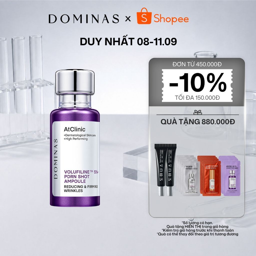 [DOMINAS OFFICIAL] Tinh chất hỗ trợ cải thiện nếp nhăn TG Dominas At Wrinkle Shot Ampoule 30ml