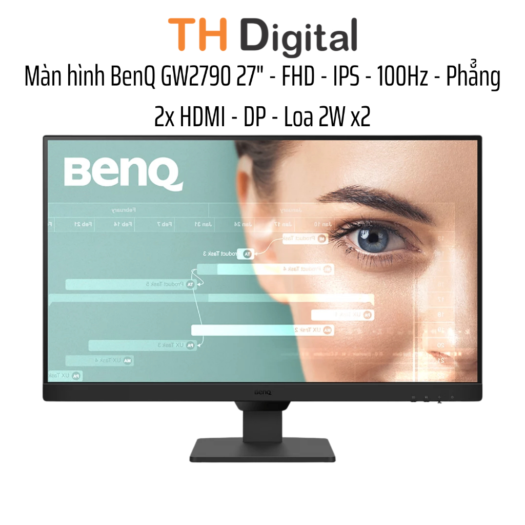 Màn hình BenQ GW2790 27" |  GW2490 24" - FHD - IPS - 100Hz - Phẳng 2x HDMI - DP Loa 2W x2