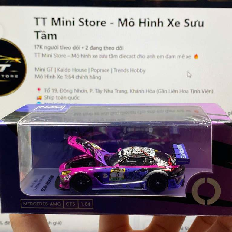 Kilo Works 1:64 Mercedes-AMG GT3 EVO II Purple Beast Livery - KW-114600004