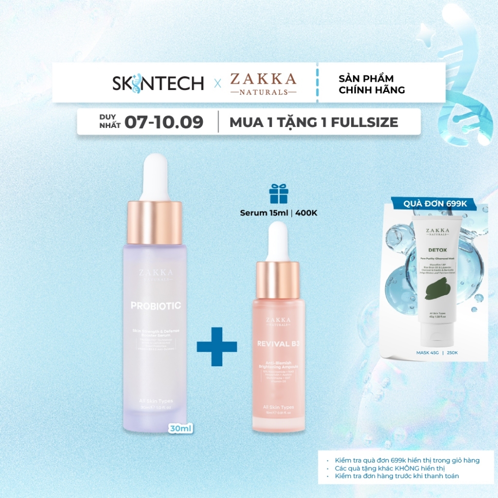 Tinh Chất Hỗ Trợ Khỏe Da Probiotic Zakka Naturals 30ml