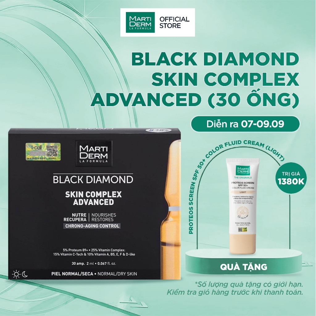Ampoule MartiDerm Black Diamond Skin Complex Advanced