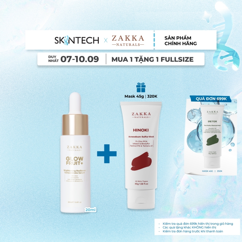 Serum Vitamin C Zakka Naturals GlowFruit+ Brightening Radiance Concentrate 20ml