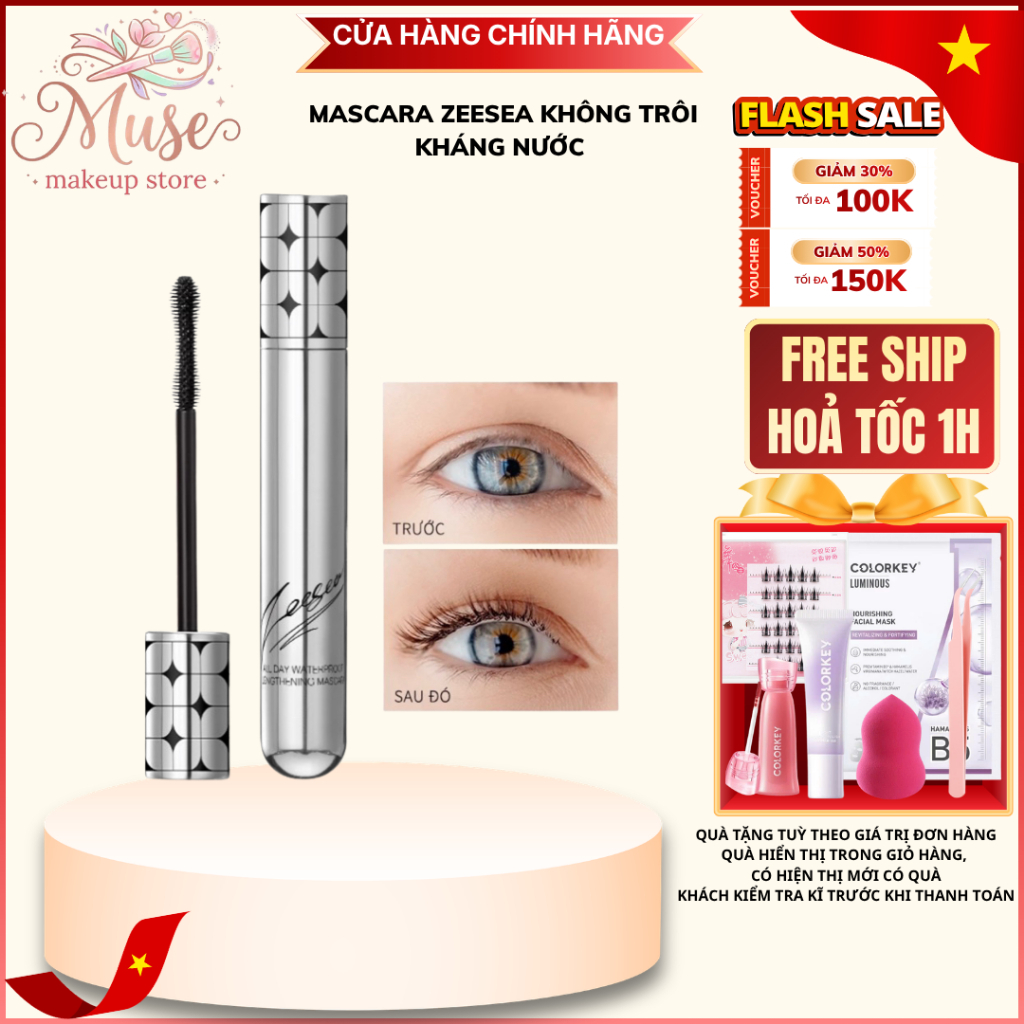 ZEESEA Mascara Kháng Nước – Cho Hàng Mi Dài, Cong Và Tách Sợi Đẹp | Muse Store