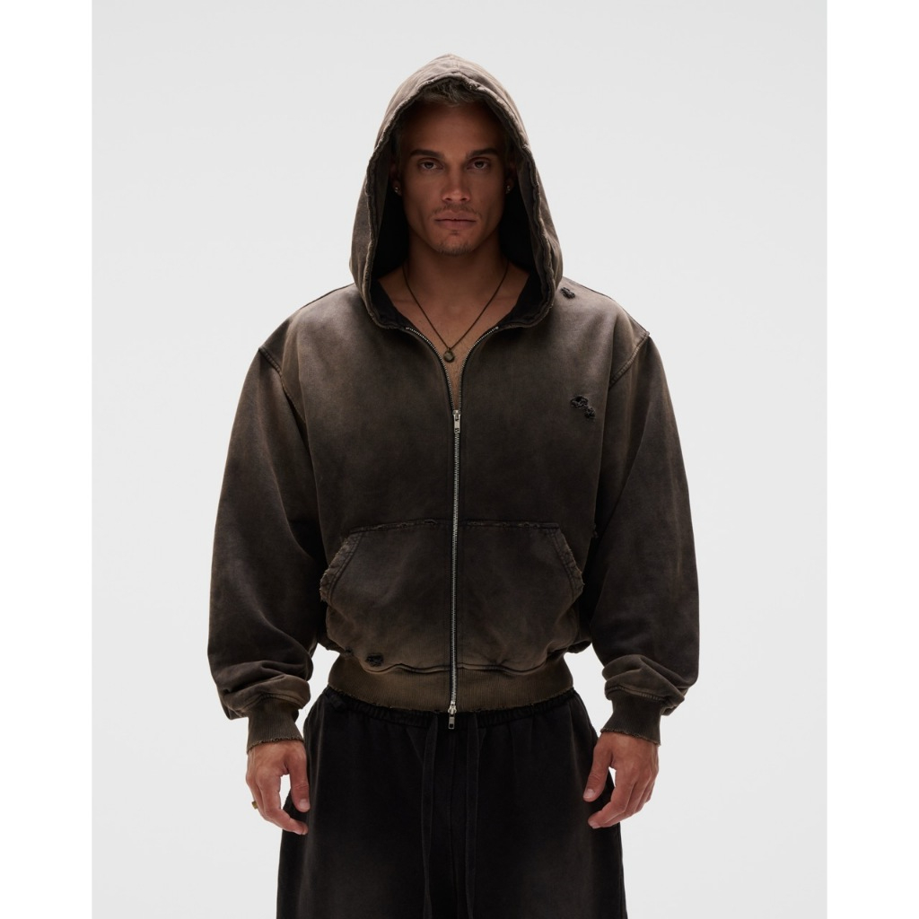 FNOS ÁO HOODIE "FNOS" WASHED BASIC HOODIE