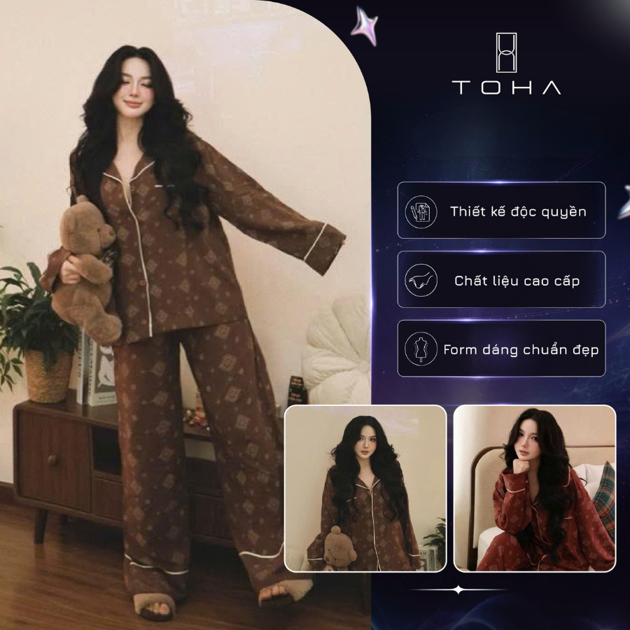 [BST GIÁNG SINH] TOHA Homewear Set Pijama Unisex Form Rộng Mặc Nhà Dễ Thương - Winter Calm Set