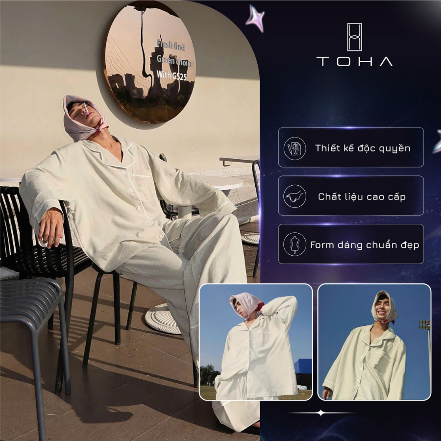 TOHA Homewear Set Pijama Unisex Form Rộng Thoáng Mát - CONTROL ALT BREATHE SET
