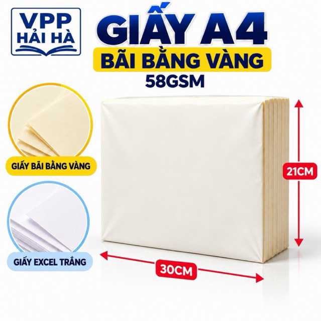 Giấy A4 Bãi Bằng vàng Chất Lượng Cao