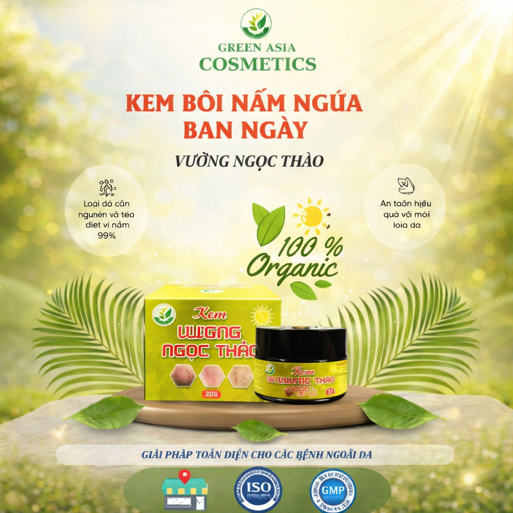 KEM VƯƠNG NGỌC THẢO 20g  Sản phẩm chăm sóc da khắc tinh của nấm ngứa.