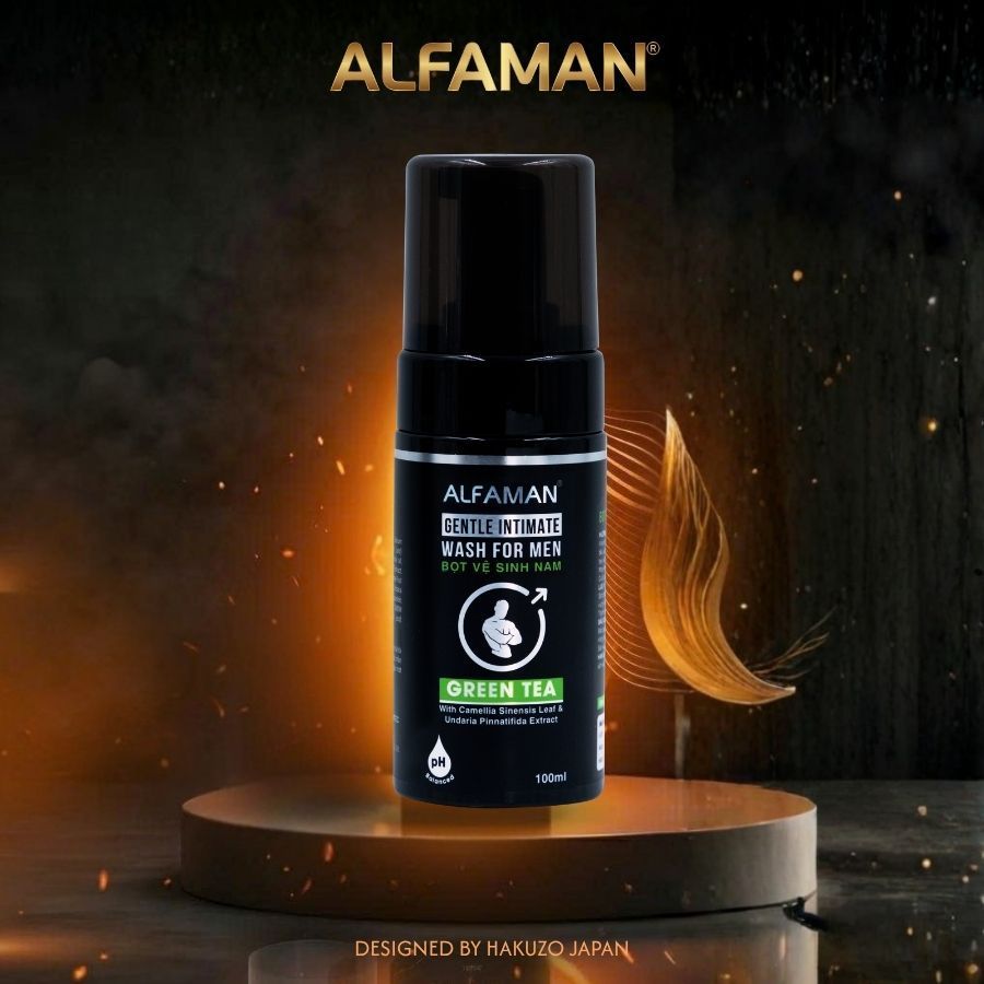 [NEW] Dung Dịch Vệ Sinh Nam Dạng Bọt ALFAMAN Intimate Wash For Men Hương Nước Hoa Nam Tính Mới Chai 