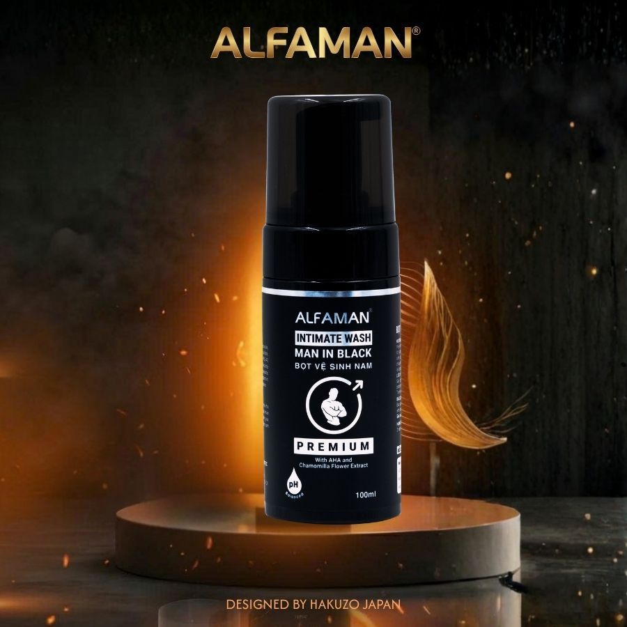 Bọt Vệ Sinh Nam Alfaman Ice Cool Itimate Wash For Men 100ml Hương Bạc Hà Sảng Khoái Làm Sạch Sâu Lưu