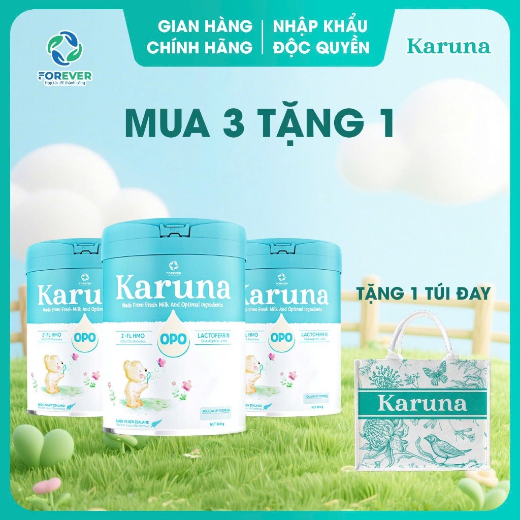 Combo 3 lon Sữa bột công thức Karuna 800g