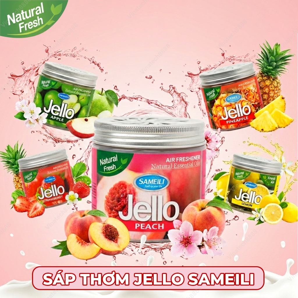 Sáp Thơm Xe Oto Hộp Thơm Khử Mùi Phòng WC Tủ Quần Áo Phòng Tắm Hương Thơm Mát Mùi Hoa Quả Dễ Chịu Vinatech8888