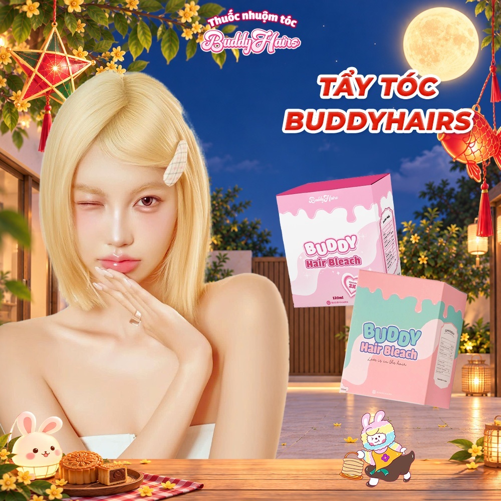 [ HỎA TỐC ] Thuốc tẩy tóc Buddyhairs - Tẩy nhẹ rửa màu dễ dàng sử dụng của Buddyhairs, Buddyhair, Bu