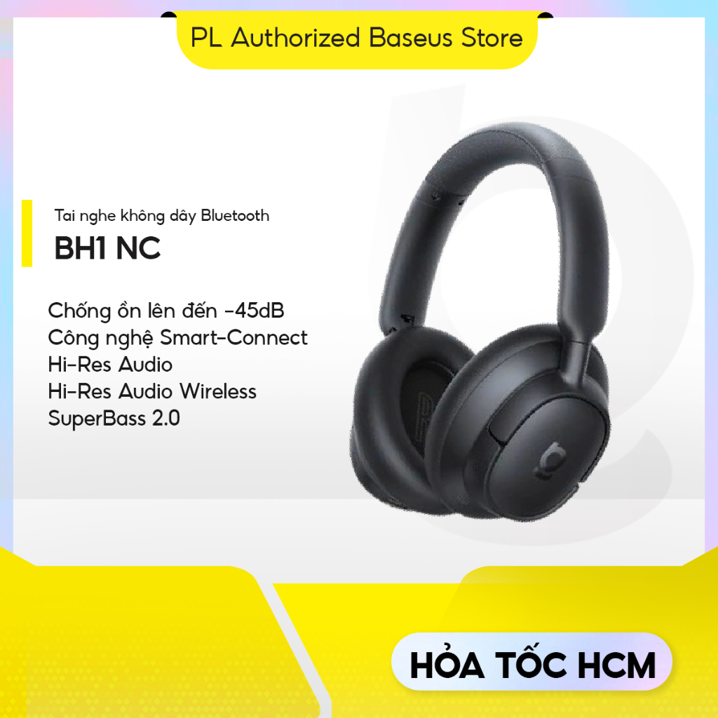 Tai Nghe Chụp Tai Baseus Bass BH1 NC Bluetooth 6.0 5 Micro AI Hi-Res Audio - Wireless SuperBass 2.0