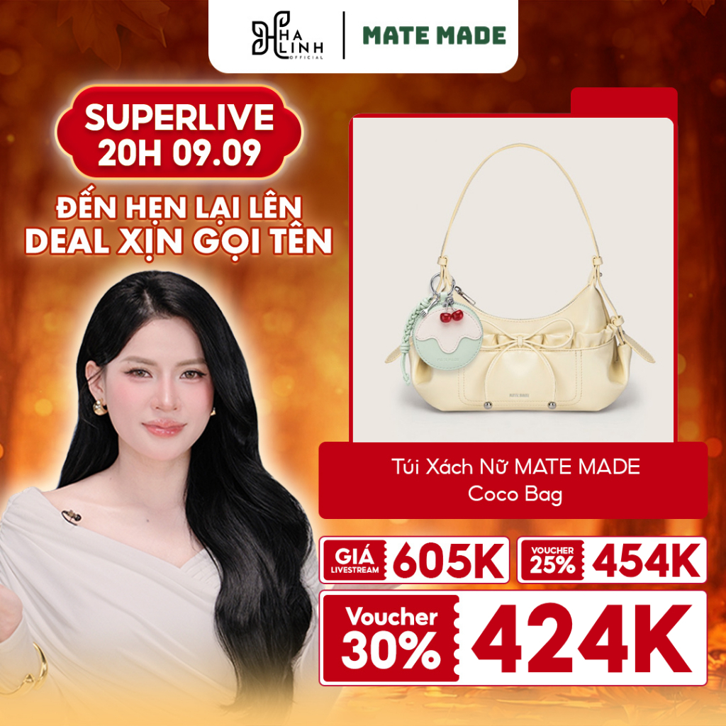 [VÕ HÀ LINH X MATE MADE]  [BST XUÂN HÈ] Túi Xách Nữ Coco Bag MATE MADE Túi Xách - Đeo Vai Da Mềm Thờ