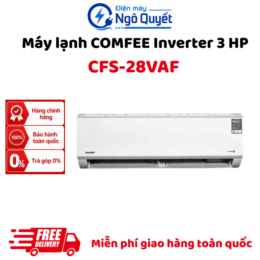 CFS-28VAF - Máy điều hòa Comfee Inverter, làm lạnh mạnh, tiết kiệm điện, hàng chính hãng