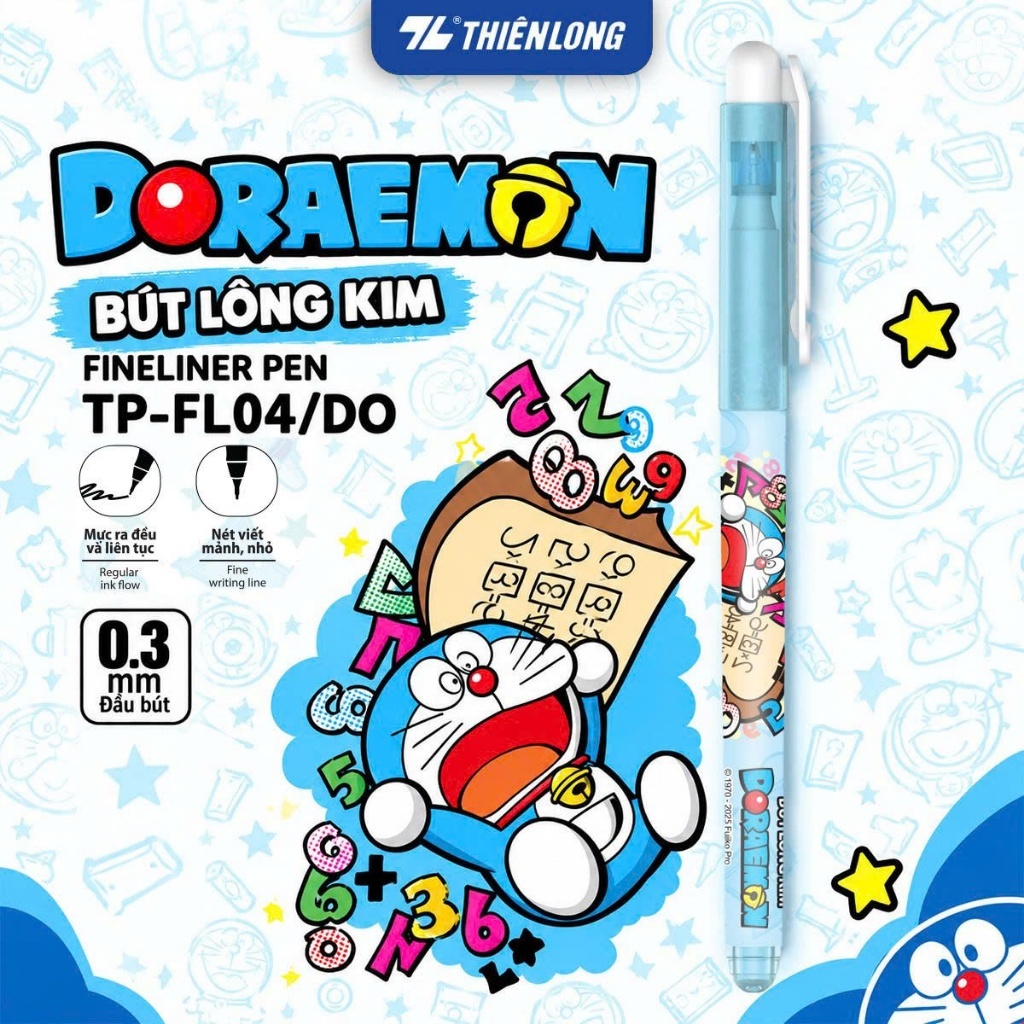 Combo 10 Bút Lông Kim Thiên Long 0.3mm – Nét Kim Siêu Mảnh, Viết Êm Tay, Luyện…