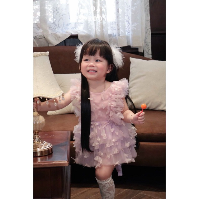 [Dan Room]— 𝗕𝘂𝘁𝘁𝗲𝗿𝗳𝗹𝘆 𝗦𝘄𝗶𝗻𝗴𝘀 𝗗𝗿𝗲𝘀𝘀 —Váy thiết kế độc quyền