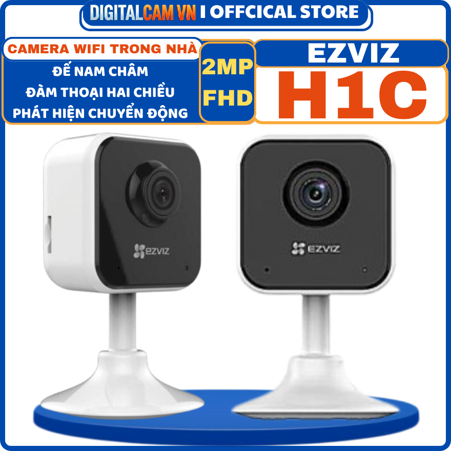 [H1C] CAMERA WIFI TRONG NHÀ EZVIZ H1C FHD 1080P - GÓC RỘNG CỐ ĐỊNH, ĐÀM THOẠI HAI CHIỀU, PHÁT HIỆN C
