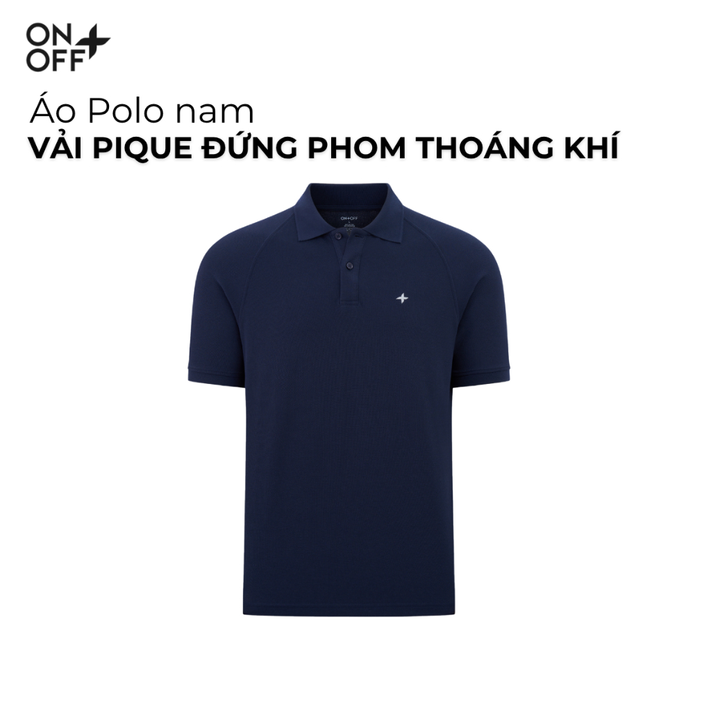 Áo Polo nam chất liệu Pique thoáng khí, phom regular, cấu trúc mắt dệt nổi, sang trọng, đứng phom, O