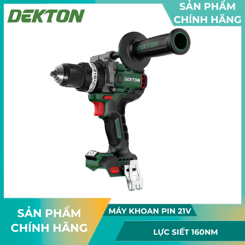 (Hệ ACE) Máy Khoan Pin Dekton M21-ID13160PROMAX -Brushless - Lực Siết 160Nm - Đầu Cặp Jacobs Cao Cấp