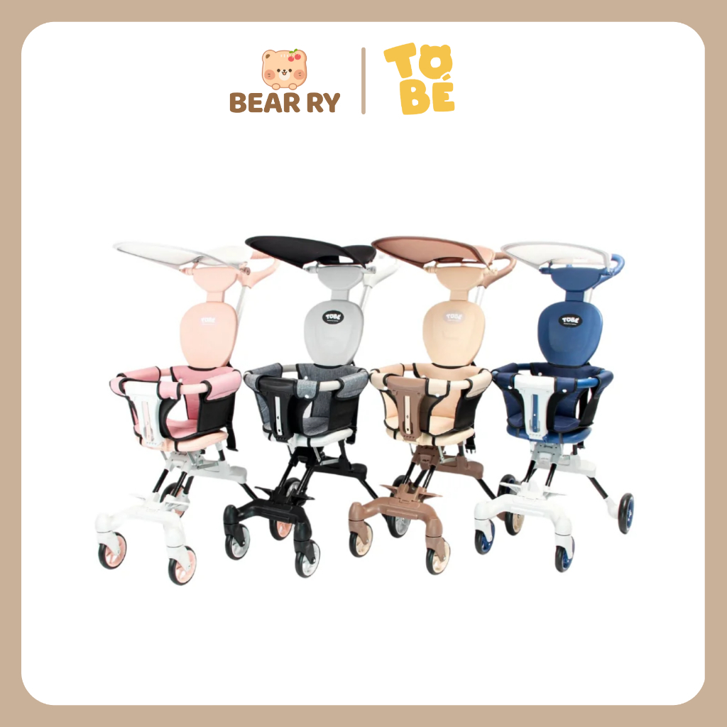 Xe Đẩy Gấp Gọn TOBÉ Olwen Plus 3.0 Đảo Chiều Tiện Lợi Cho Bé - Bear Ry