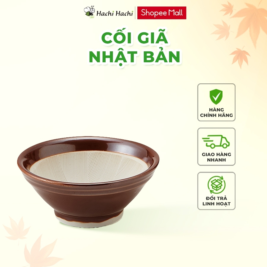 Cối Nhật Bản Suribachi 14.2cm / 15.5cm, cối giã, cối nghiền (Không kèm chày) - Hachi Hachi Japan Sho