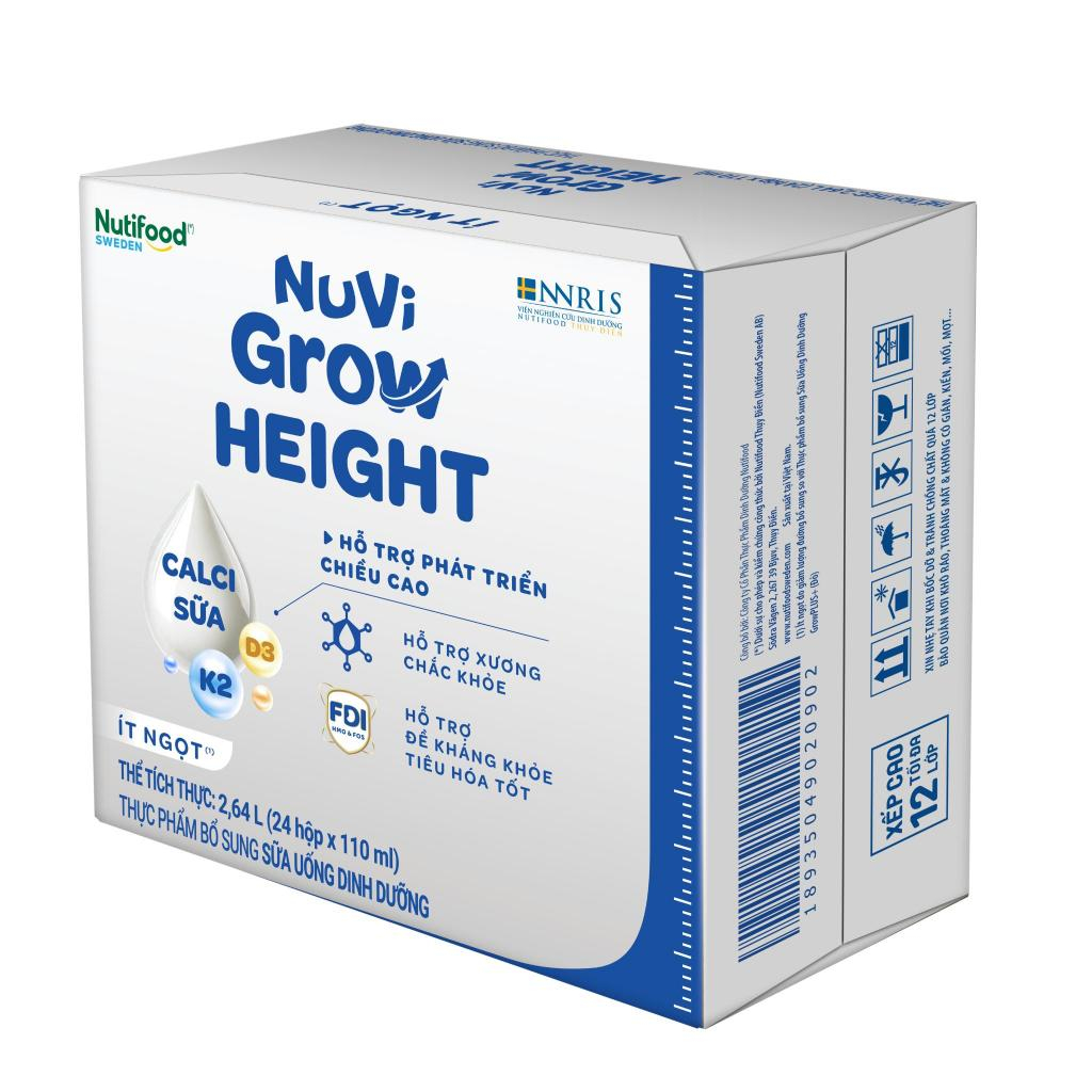 NUVI GROW HEIGHT 110ml – THÙNG 24 HỘP