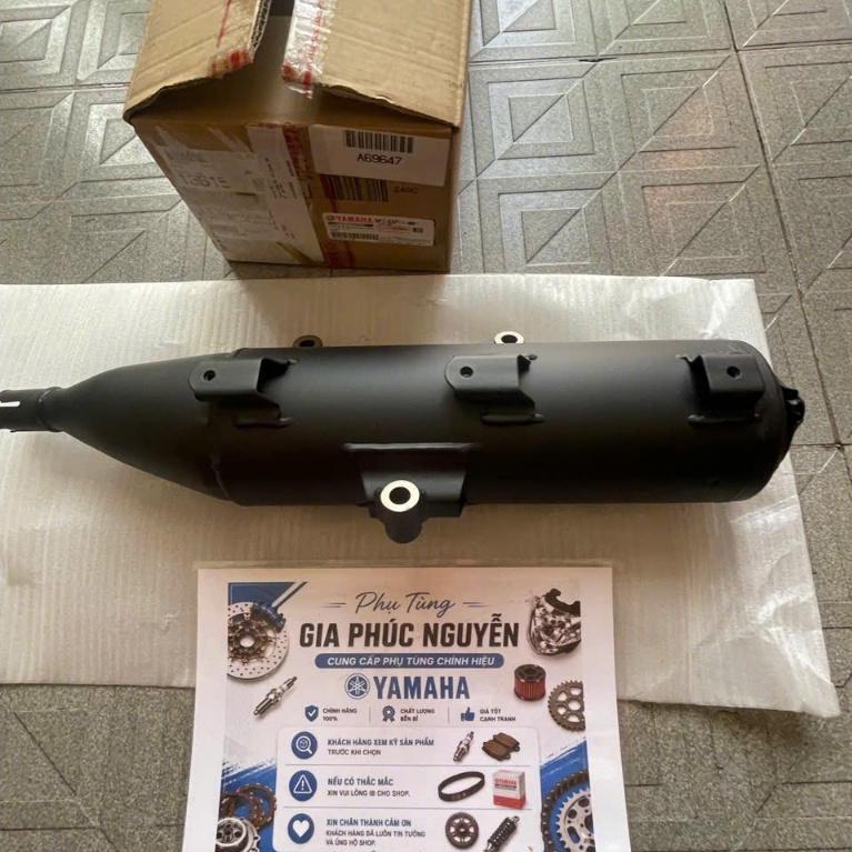 Ống xả ( cây pô ), cổ pô nouvo 4 LX, chính hãng yamaha
