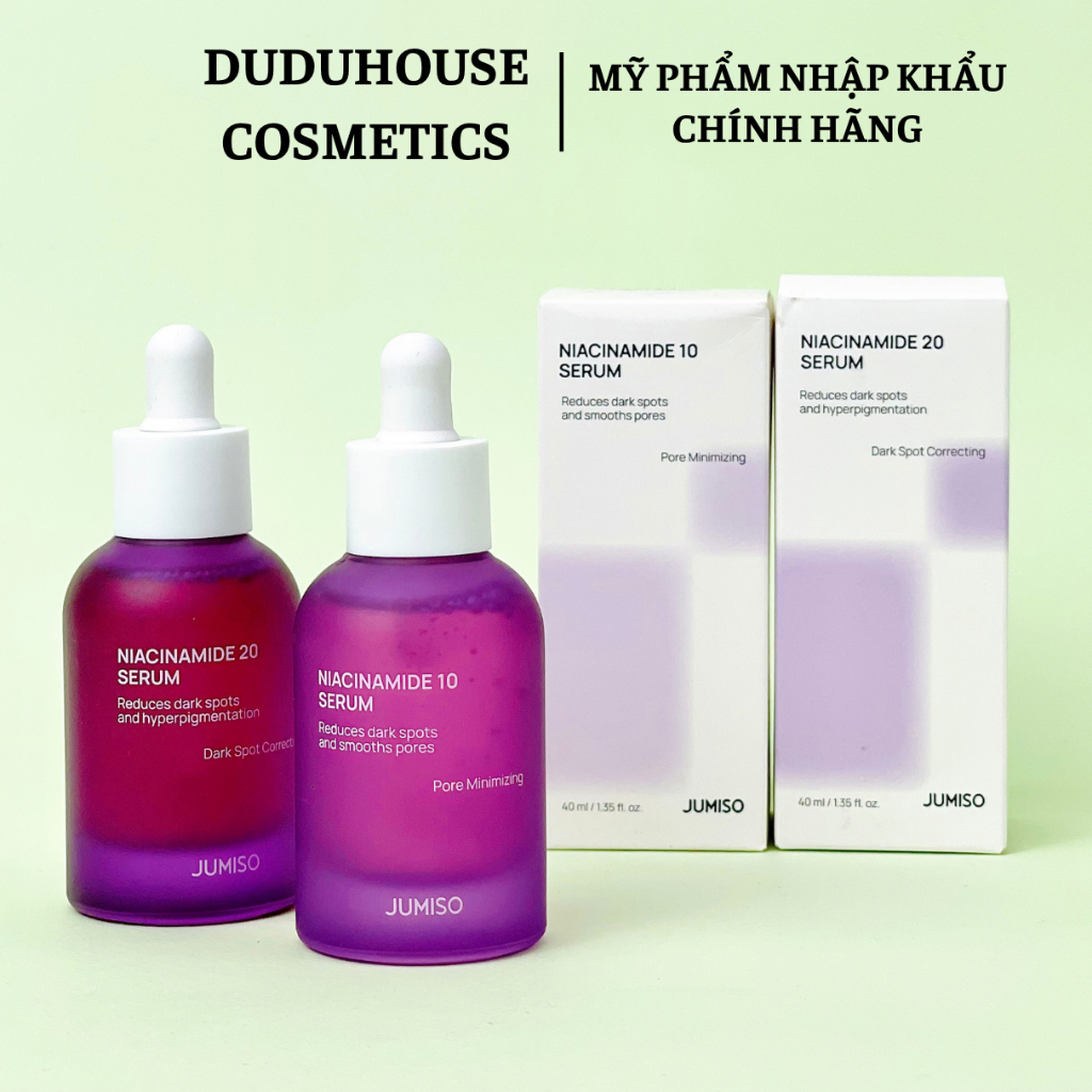 Tinh Chất Jumiso Niacinamide 10/20% Serum Dưỡng Sáng, Làm Đều Màu Da 40ml Duduhouse