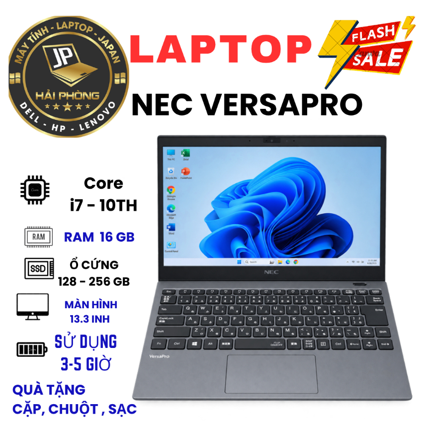 💻 LAPTOP NEC VERSAPRO – CORE i7 GEN 10 | RAM 16GB | SSD 128GB–256GB | 13.3 INCH FHD ( BẢO HÀNH 3 THÁ
